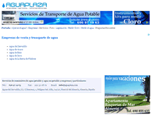 Tablet Screenshot of aguaplaza.com